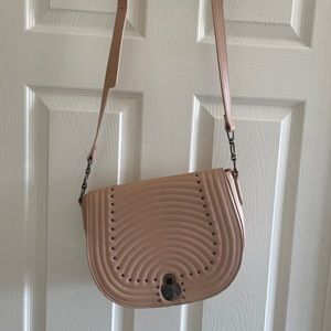 Longchamp blush leather bag